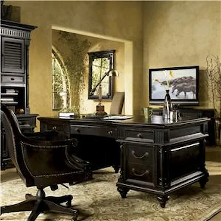 Admiralty Executive Desk with Pilasters